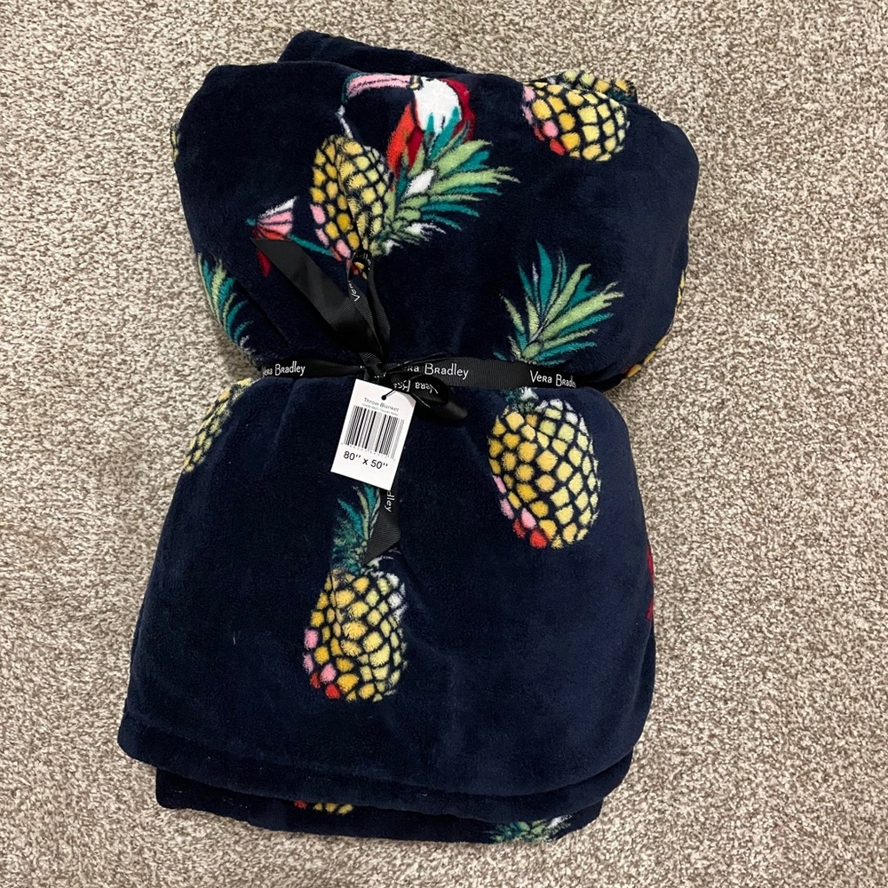 Vera Bradley Plush Throw Blanket- Toucan Party